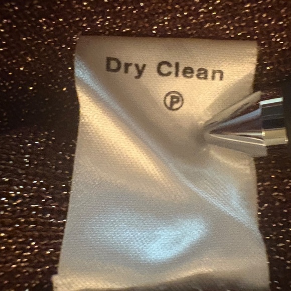 Coldwater Creek Brown/Gold Mock Turtle Neck Sparkly Sleeveless Tank; Size Small - Picture 9 of 9